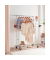 Rollgarderobe HSR12SV1 schwarz Metall 129,0 - 169,0 x 148,0 - 172,0 cm