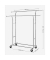 Rollgarderobe HSR12SV1 schwarz Metall 129,0 - 169,0 x 148,0 - 172,0 cm