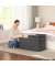 Sitztruhe LSF46GYZ dunkelgrau Stoff 76,0 cm