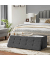 Sitztruhe LSF76GYZ dunkelgrau Stoff 110,0 cm
