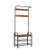 Garderobenbank mit Haken und Schuhrost HSR40B braun Holz 72,0 cm