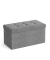 Sitztruhe LSF47G helllgrau Stoff 76,0 cm