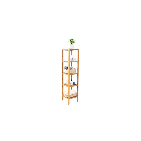 6955880340330 - Songmics - Badezimmerregal Badregal Standregal 5 Ablagen 146 x 33 x 33cm Blumenregal Küchenregal Gartenregale Bücherregal Bambus Regal BCB55Y - Natur 6955880340330 - Songmics - Badezimmerregal Badregal Standregal 5 Ablagen 146 x 33 x 33cm Blumenregal Küchenregal Gartenregale Bücherregal Bambus Regal BCB55Y - Natur