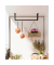 Wandgarderobe HSR64BK schwarz Metall 112,0 x 29,3 cm