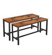 Sitzbänke KTB33X braun Holz 108,0 cm