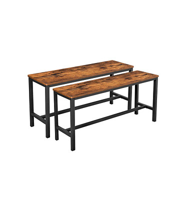 Sitzbänke KTB33X braun Holz 108,0 cm