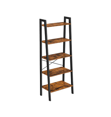 Bücherregal braun, schwarz 56,0 x 32,0 x 172,0 cm