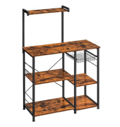 Küchen-Organizer braun, schwarz 90,0 x 40,0 x 134,0 cm