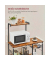 Küchen-Organizer braun, schwarz 90,0 x 40,0 x 134,0 cm