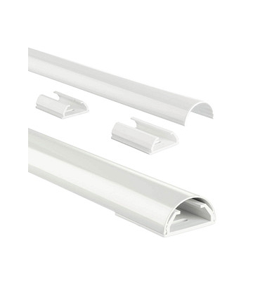 halbrund Alu Kabelkanal 110,0 cm weiß