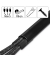 halbrund Alu Kabelkanal 110,0 cm schwarz