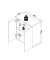 Kommode Dalosa, 918321 anthrazit, honig-eiche 60,0 x 32,0 x 73,0 cm