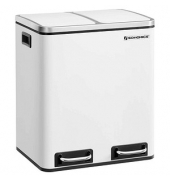 Mülltrenner 2 x 15,0 l weiß