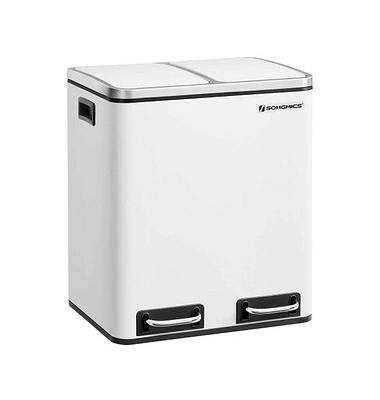 Mülltrenner 2 x 15,0 l weiß