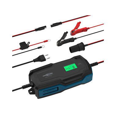 BC 6-12V, 10A Autobatterie-Ladegerät schwarz