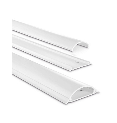 halbrund PVC Kabelkanal 100,0 cm weiß