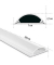 halbrund PVC Kabelkanal 100,0 cm weiß