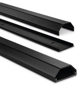 eckig Alu Kabelkanal 110,0 cm schwarz
