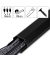 eckig Alu Kabelkanal 110,0 cm schwarz