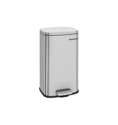 Mülleimer 30,0 l silber