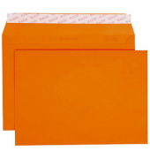 Briefumschläge Color DIN C5 ohne Fenster orange haftklebend