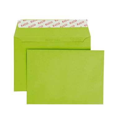 Designbriefumschlag Color 74634.62, C6, haftklebend, 100g, intensivgrün