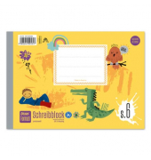 Schreiblernheft 061530086, Lineatur S6 / Lineatur S6, A5 quer, 80g, gelb, 48 Blatt / 96 Seiten