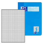 Schulheft 100050368, Lineatur 5 / kariert / keine, A5, 90g, hellblau, 16 Blatt / 32 Seiten