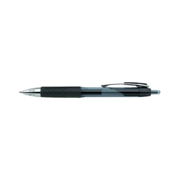 4902778308660 - Signo UMN-207 Einziehbar Tintenroller Schwarz 04 mm Mittel Kugel Nachfüllbar Recycled 70 %