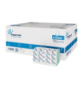 Falthandt&uuml;cher Special 419959, 23x24cm, 2-lagig, Zickzack (V-Falz), gr&uuml;n, Deinktes Papier