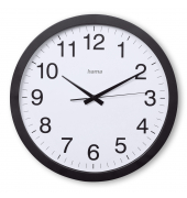  Wanduhr Aruba 00185876, schwarz, 40cm, rund, analog
