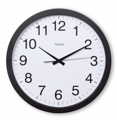 Wanduhr Aruba 00185876 geräuscharm schwarz Wanduhr Aruba 00185876 geräuscharm schwarz