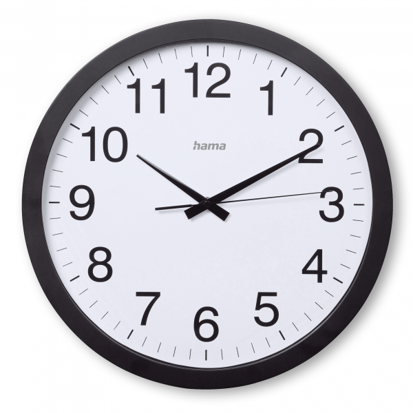 4047443517661 -  Wanduhr Aruba 00185876 schwarz 40cm rund analog 4047443517661 Hama