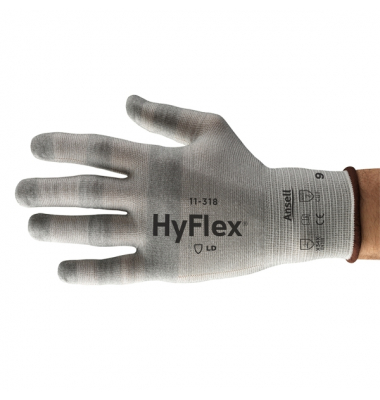 Arbeitshandschuhe HyFlex, grau, Größe 10 / XL