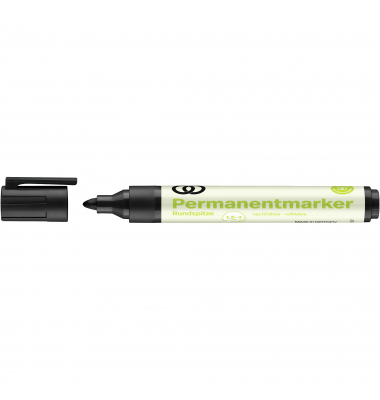 Permanentmarker oeco, 3115, schwarz, 1,5-3mm Rundspitze
