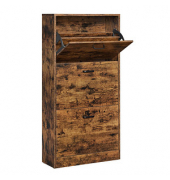 Schuhschrank, LBC030X01 braun keine Fachböden 60,0 x 24,0 x 120,0 cm