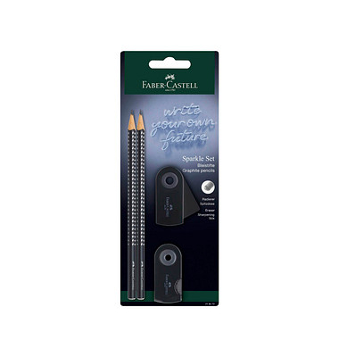 Grip Sparkle Bleistift-Set B schwarz 1 Set