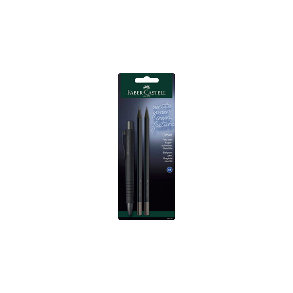 4005402411245 - Kugelschreiber-Set Urban schwarz Schreibfarbe blau 1 Set 4005402411245 Faber-Castell 4005402411245 - Kugelschreiber-Set Urban schwarz Schreibfarbe blau 1 Set 4005402411245 Faber-Castell