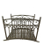 Teichbrücke YASUR Metall dunkelbraun gebogen 136,0 x 91,0 cm