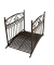 Teichbrücke YASUR Metall dunkelbraun gebogen 136,0 x 91,0 cm