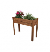 Hochbeet AZALEA Holz braun rechteckig 100,0 x 84,0 cm