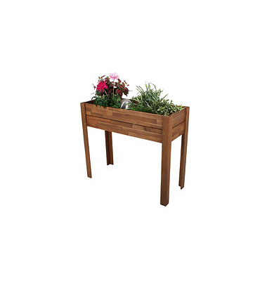 Hochbeet AZALEA Holz braun rechteckig 100,0 x 84,0 cm