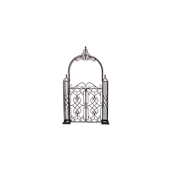 4041908117298 - Rankbogen mit Tor TOWADA Metall schwarz gebogen 1500 x 2450 cm 4041908117298 Garden Pleasure 4041908117298 - Rankbogen mit Tor TOWADA Metall schwarz gebogen 1500 x 2450 cm 4041908117298 Garden Pleasure