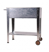 Pflanzkübel LAVANDIA Metall silber rechteckig 75,0 x 80,0 cm