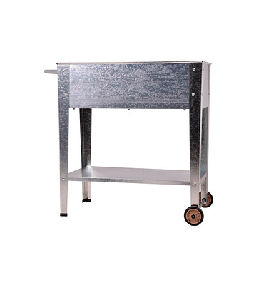 Pflanzkübel LAVANDIA Metall silber rechteckig 75,0 x 80,0 cm