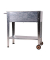 Pflanzkübel LAVANDIA Metall silber rechteckig 75,0 x 80,0 cm