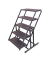 Blumenregal TABORA Metall dunkelbraun rechteckig 70,2 x 131,0 cm