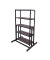 Blumenregal TABORA Metall dunkelbraun rechteckig 70,2 x 131,0 cm