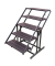 Blumenregal TABORA Metall dunkelbraun rechteckig 70,2 x 131,0 cm