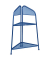 Eckregal Ekko blau 48,0 x 27,0 x 100,0 cm